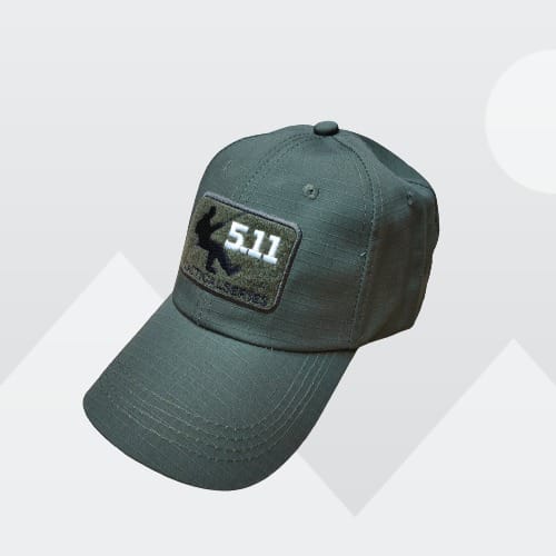 5.11 Tactical Series Camouflage & Military Style Adjustable Caps - Unisex Outdoor Gear - BLACK