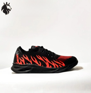 Men's Rubber Comfortable Joggers , Red Fire - 39