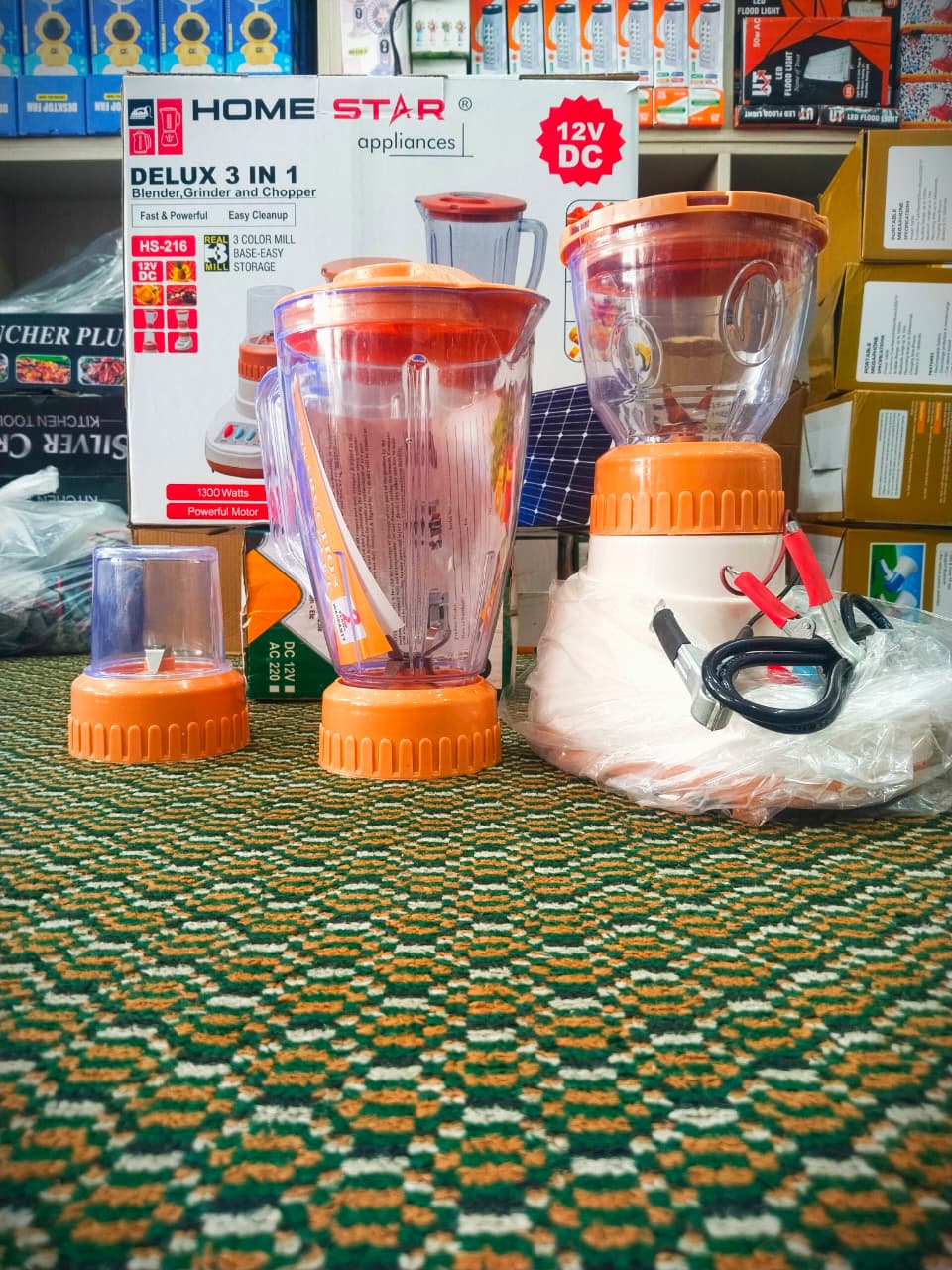 12V Portable Juicer Blender 3-in-1 – Rechargeable Travel Blender, Mini Food Processor & Grinder