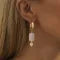 Personalized Natural Stone Heart Earrings Versatile Ladies
