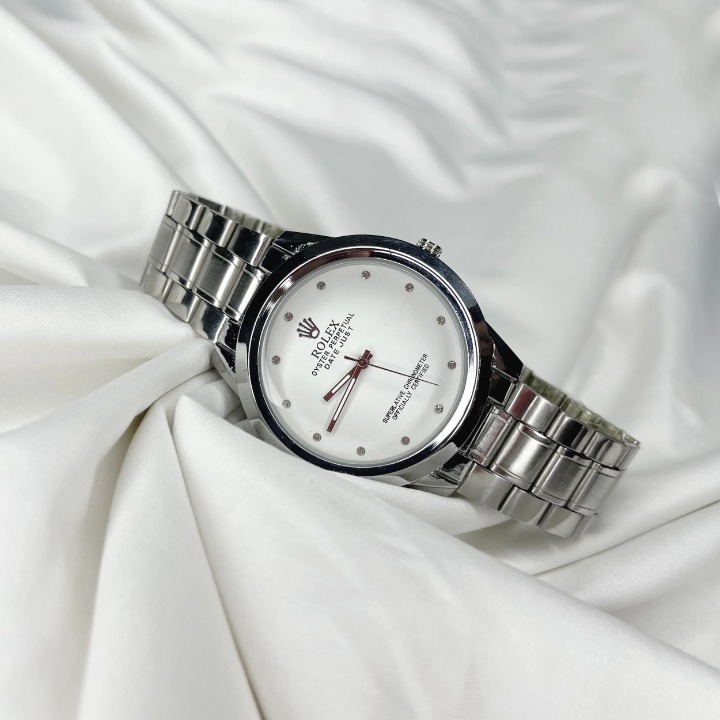 Rolex Men’s Formal Quartz Wrist Watch With Stainless Steel Chain | Best Quality Rolex Watch For Men's - Men's Watches - Wrist Watch For Men - With Random Box