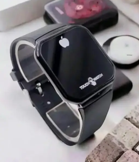 Touch LED Watch Fashion Casual Sports Men's Watch Touch Smart LED Digital Watches Electronics Wrist Watches for Men Women Square Clock (Random color) Without box