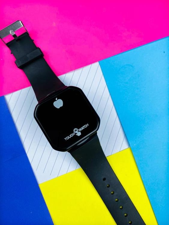 Touch LED Watch Fashion Casual Sports Men's Watch Touch Smart LED Digital Watches Electronics Wrist Watches for Men Women Square Clock (Random color) Without box